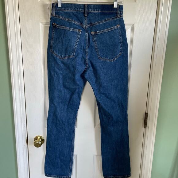 Abercrombie & Fitch Jeans NWT Slim Straight Ultra High Rise Sz 28/6S Curve Love - Picture 2 of 9